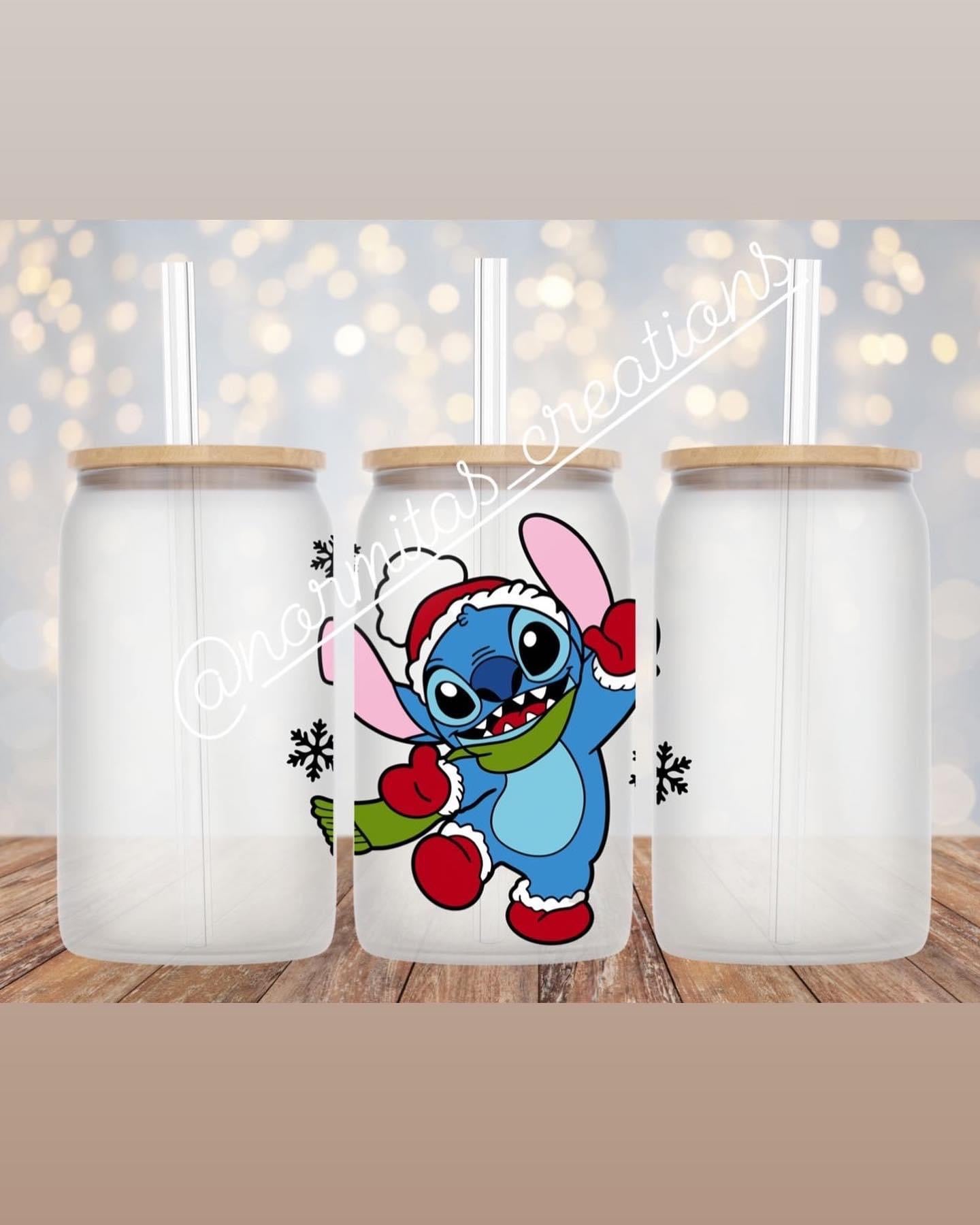 Personalized frosted glass tumbler