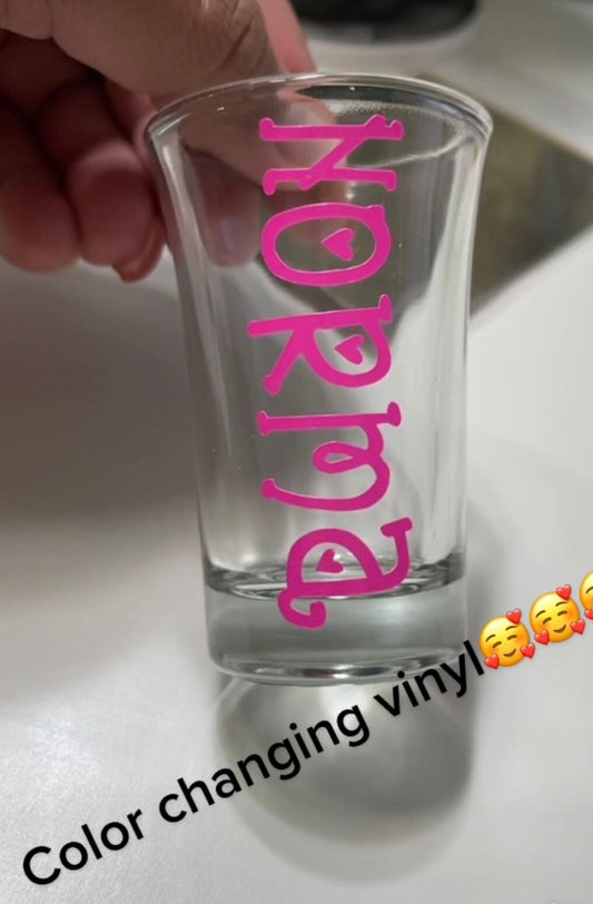 Personalized shot glasses