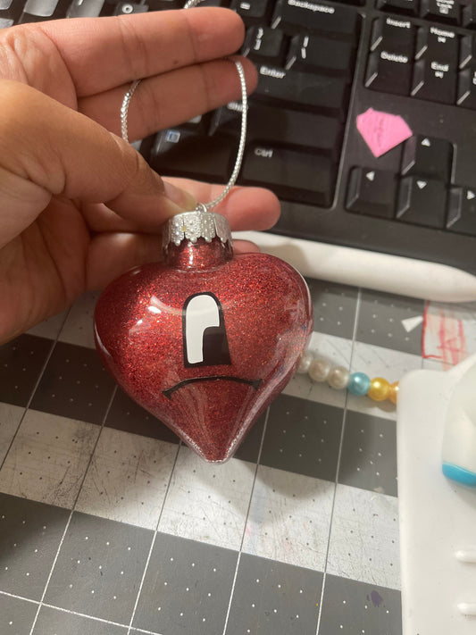 Bad bunny Heart ornament